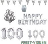 100 jaar Verjaardag Versiering Pakket Zilver