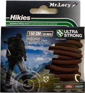schoenveters hikies rond donker bruin 150cm lang en 4mm dik - Extra sterk - rond