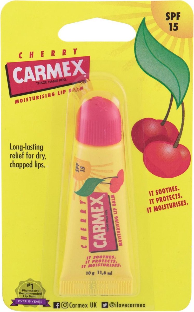 Carmex - Cherry Lip Balm Spf15 - Lip Balm 10 G