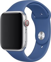 Siliconen Sportbandje - Blauw - Geschikt voor Apple Watch - 38/40mm - M/L