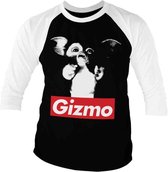Gremlins Raglan top -XL- GIZMO Zwart/Wit