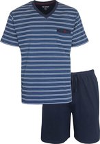 Paul Hopkins Heren Shortama - 100% Katoen - Blauw - Maat S