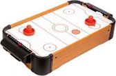 MR Gadget Airhockey Tafelspel - Complete set voor 2 personen - zwartbruin & wit