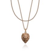 Croyez Jewelry | Lion Rosegold Layerup | Curb / 55cm / 55cm