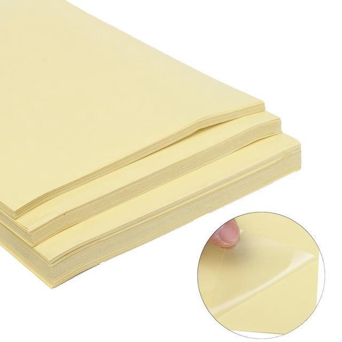 Multipurpose-etiketten, 50 mm, rond wit, permanent hechtend, om met de hand te beschrijven