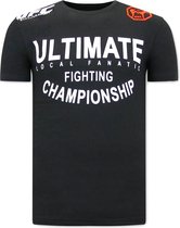Ultimate Fighting Heren Tshirt - Zwart