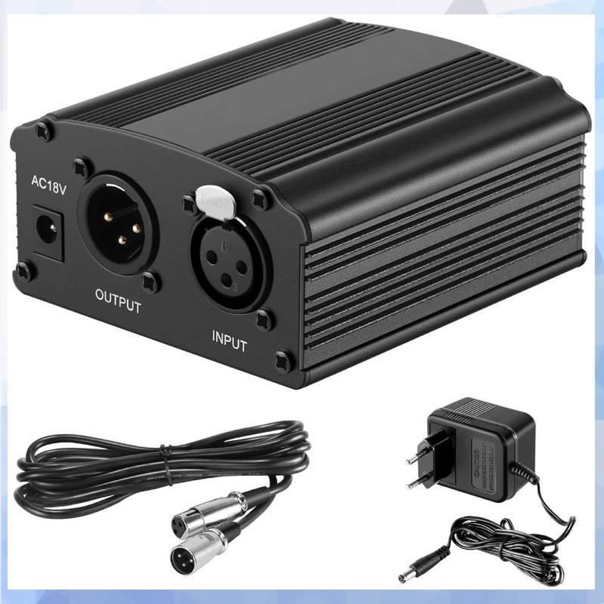 Fantoomvoeding 48v - Microfoon Condensator - Phantom Voeding - Levay ®