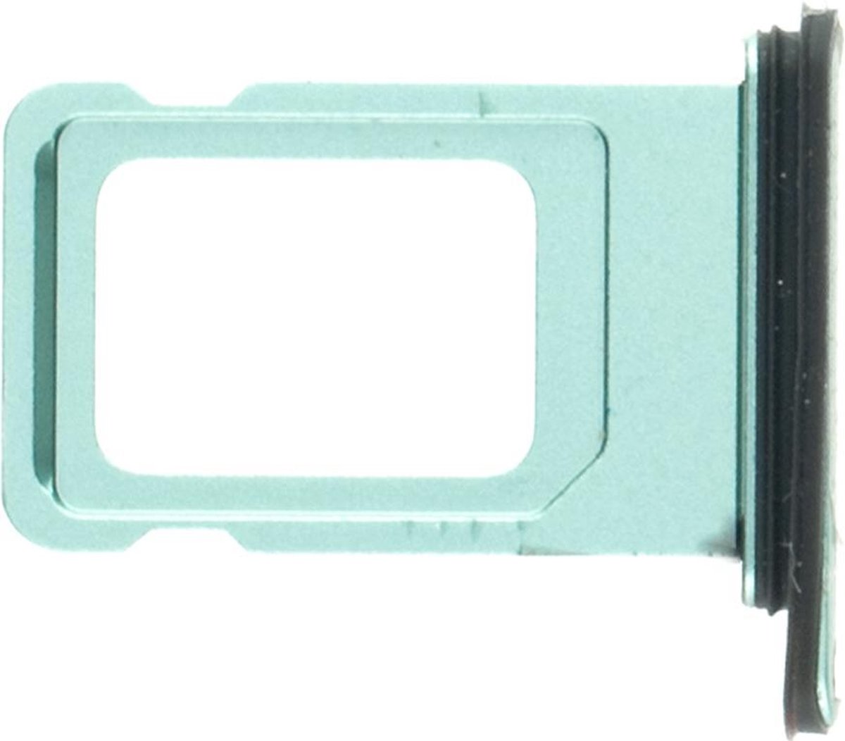Voor iPhone 11 6.1" simkaart houder met rubber - groen