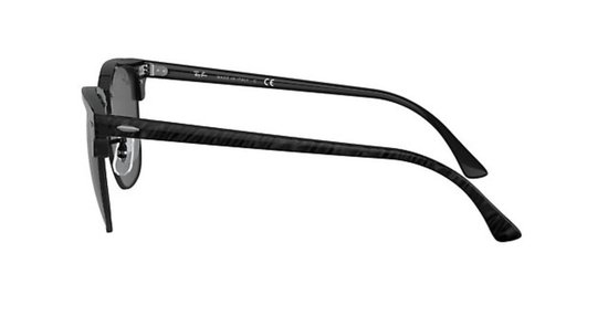 Zonnebril Ray-Ban Clubmaster RB3016-1305B1-51 Wrinkled Black On Black — afbeelding 3