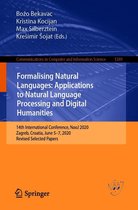 Communications in Computer and Information Science 1389 - Formalising Natural Languages: Applications to Natural Language Processing and Digital Humanities