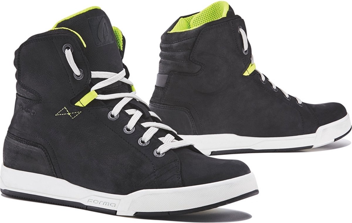 Forma Swift Dry Black White Motorcycle Shoes 39