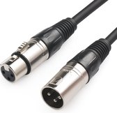 NÖRDIC XLR-101 Audiokabel 3-pins - 1.8 meter - Zwart