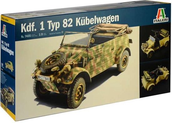 Foto: 1 9 italeri 7405 kdf 1 typ 82 k belwagen plastic modelbouwpakket