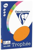 Clairefontaine Kopieerpapier - Fluor Oranje - 80gr 100 vel