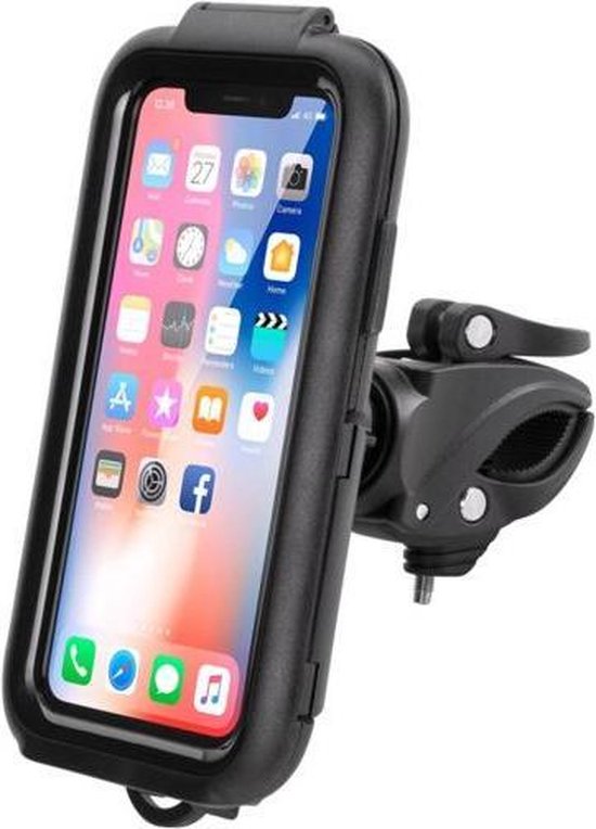 Telefoonhouder fiets - iPhone X - Xs - 11 Pro cover - waterdicht - zwart |  bol.com