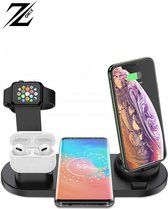 Zorix®- 3 in 1 Draadloze Oplader - Oplaadstation geschikt voor  airpod/Iphone/smartwatch - Qi Draadloze Oplader  oplader-Zwart