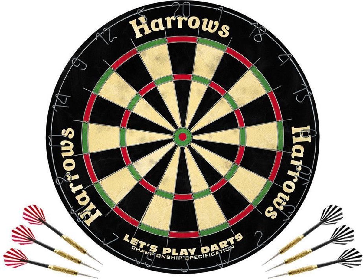 Harrows - Let'S Play Darts Bristle Board