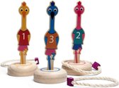 BS Toys Ringwerpen Vogels - Buitenspeelgoed - Werpspel kinderen - Werpspel hout - Spelletjes voor kinderen - Buiten speelgoed - Buitenspel - Buiten Spellen - Tuin Speelgoed - Houten speelgoed