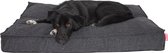 Snoozle Orthopedisch Hondenkussen XXL - Zachte Orthopedische hondenmand 120 x 90 cm - Wasbaar Ergonomisch Hondenkussen Groot - Hondenbed Stormy Grey - Benchkussen Grijs