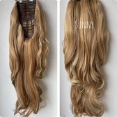 Wig 3/4wig halve pruik  clip in hair extensions SUNNY