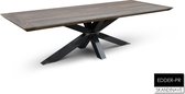 EDDER PR - Eettafel - Diner tafel - Eiken hout - Eik - Uniek Design - Metalen Poot - Exclusief - 250x100x78 cm