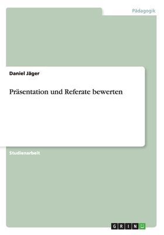 Prasentation und Referate bewerten - cover