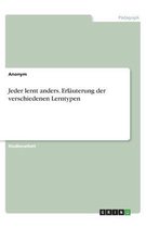 Jeder lernt anders. Erläuterung der verschiedenen Lerntypen