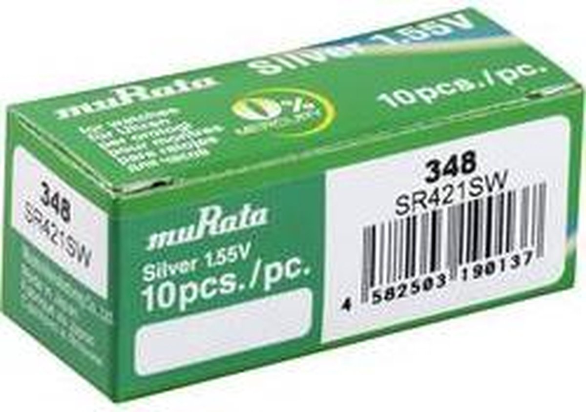 Murata SR421SW-PBWW Button cell 348 Silver oxide 12.5 mAh 1.55 V