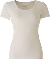 MOOI! Company - Dames T-shirt Daisy - Korte mouw  - Aansluitend model - Kleur Ecru - XL