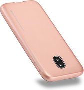 GOOSPERY I JELLY METAL-serie voor Galaxy J3 2017 (EU-versie) TPU-beschermhoes rose goud