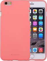 GOOSPERY SOFT FEELING voor iPhone 6 & 6s Liquid State TPU Drop-proof Soft Protective Back Cover Case (roze)