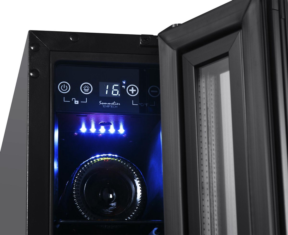 Temptech Sommelier Wijnkoelkast - SOMX15SRB - 6 Flessen - afbeelding 3