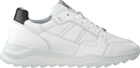 Donkerblauwe sneakers met witte zool - Heren | MANFIELD