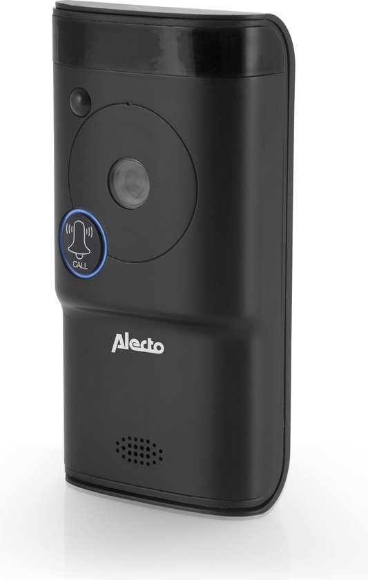 Alecto DVC-1000 Wifi deurbel met camera – Monitor je deurbel wereldwijd met gratis app – Antraciet