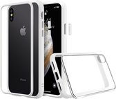 Apple iPhone Xs Hoesje - Rhinoshield - MOD NX Serie - Hard Kunststof Backcover - Transparant / Wit - Hoesje Geschikt Voor Apple iPhone Xs