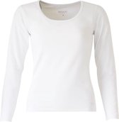 MOOI! Company -T-shirt Arlette lange mouw - O-Hals - Aansluitend model - Kleur Wit - S