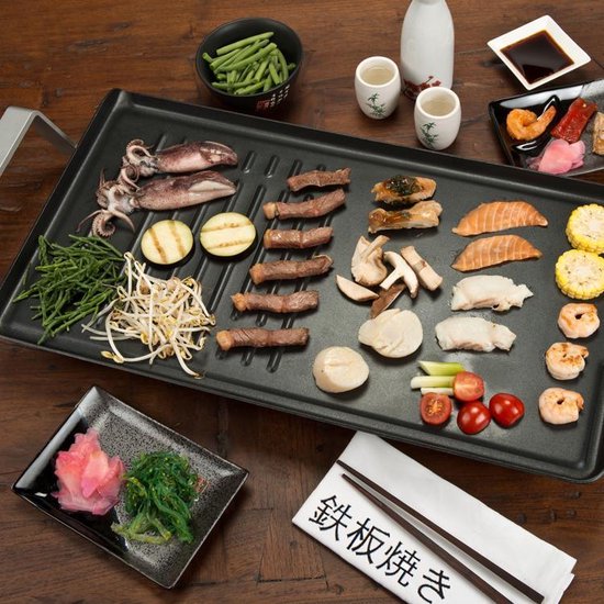 Bourgini Classic Teppanyaki bakplaat - Bak- en Grill apparaat - 56x30 cm - BBQ - Waterproof - Bourgini