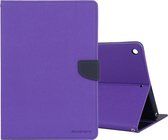 GOOSPERY FANCY DIARY voor iPad 10.2 Cross Texture lederen tas met kaartsleuf en houder & portemonnee (paars)