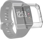 Voor Fitbit Ionic Full Coverage TPU-horlogekast (transparant grijs)