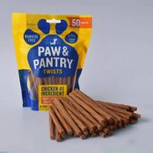 Paw & Pantry - 50 Pack kip sticks 12,5 cm - Hondensnacks - Hondensnacks kip - Hondensnacks gedroogd - Kauwstaaf hond - Honden sticks - Honden kauwstaafjes - Kauwstaaf hond - Huidvr