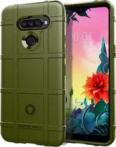 Voor LG K50S Volledige dekking Schokbestendige TPU Case (Army Green)