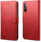 Voor Sony Xperia 5 GUSSIM zakelijke stijl horizontale flip lederen tas met houder & kaartsleuven & portemonnee (rood)