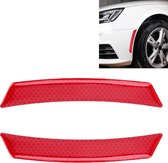 2 STKS Auto-Styling Wiel Wenkbrauw Decoratieve Sticker Decoratieve Strip (Rood)