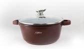 Platinum DAS26 Braadpan met Deksel - 26cm - Burgundy