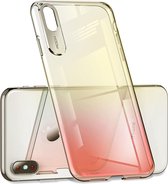 ROCK Gradient Color PC beschermhoes voor iPhone XR (rood)