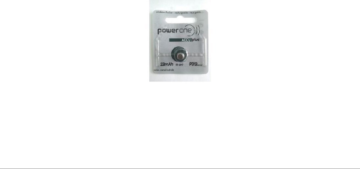 Power one Accu - P123 - Oplaadbare batterij - Hoortoestel - Siemens - Signia - Audio Service