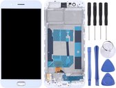 TFT-materialen LCD-scherm en digitizer volledige montage met frame voor OPPO R11 (wit)