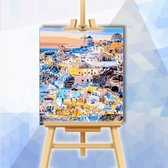 Schilderen op nummer pakket Grieks kustdorp 40x50cm