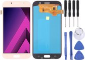 Lcd-scherm en digitizer volledige montage (OLED-materiaal) voor Galaxy A7 (2017), A720F, A720F / DS (roze)