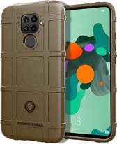 Volledige dekking schokbestendige TPU Case voor Huawei Nove 5i Pro (bruin)